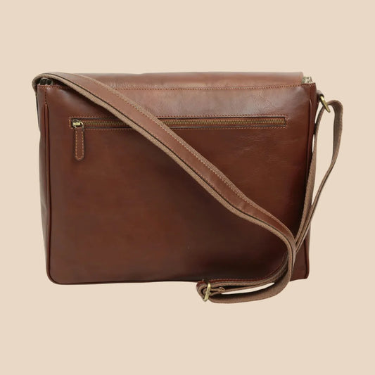 Cowhide Leather Messenger - Image 2 | Bufalo d'Oro