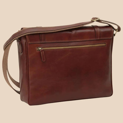 Large Leather Bag With Magnetic Closure - Image 6 | Bufalo d'Oro