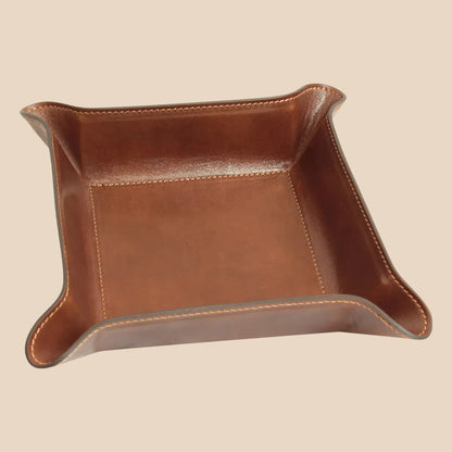 Leather Catchall Tray - Image 6 | Bufalo d'Oro