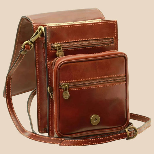Leather Shoulder Bag - Image 1 | Bufalo d'Oro