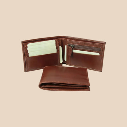 Leather Wallet With Coin Pocket And RFID Protection - Image 1 | Bufalo d'Oro