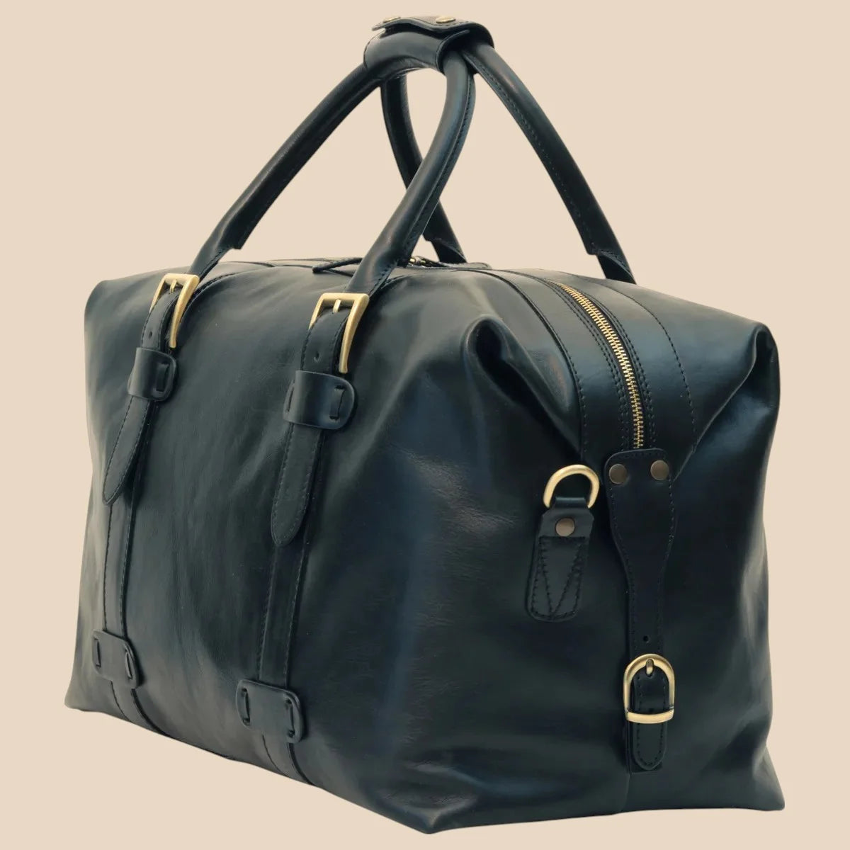 Cowhide Leather Travel Bag - Image 10 | Bufalo d'Oro
