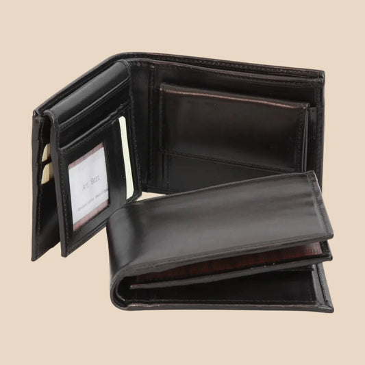 Leather Bifold Wallet With Coin Pocket - Image 1 | Bufalo d'Oro