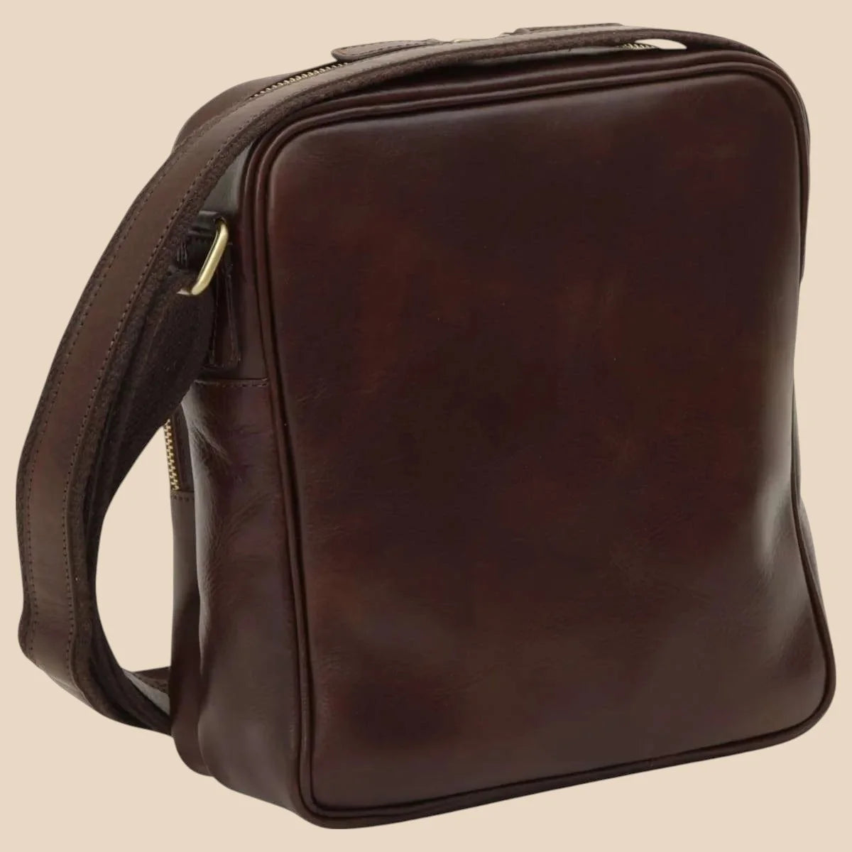 Small Leather Bag With Zip Closures - Image 15 | Bufalo d'Oro