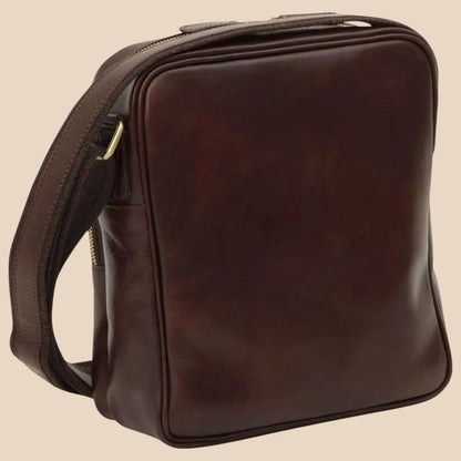 Small Leather Bag With Zip Closures - Image 15 | Bufalo d'Oro