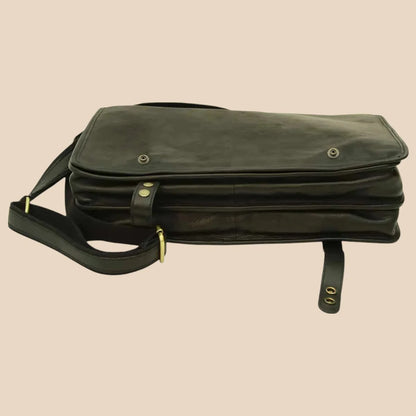 Calfskin Leather Messenger Bag - Image 10 | Bufalo d'Oro