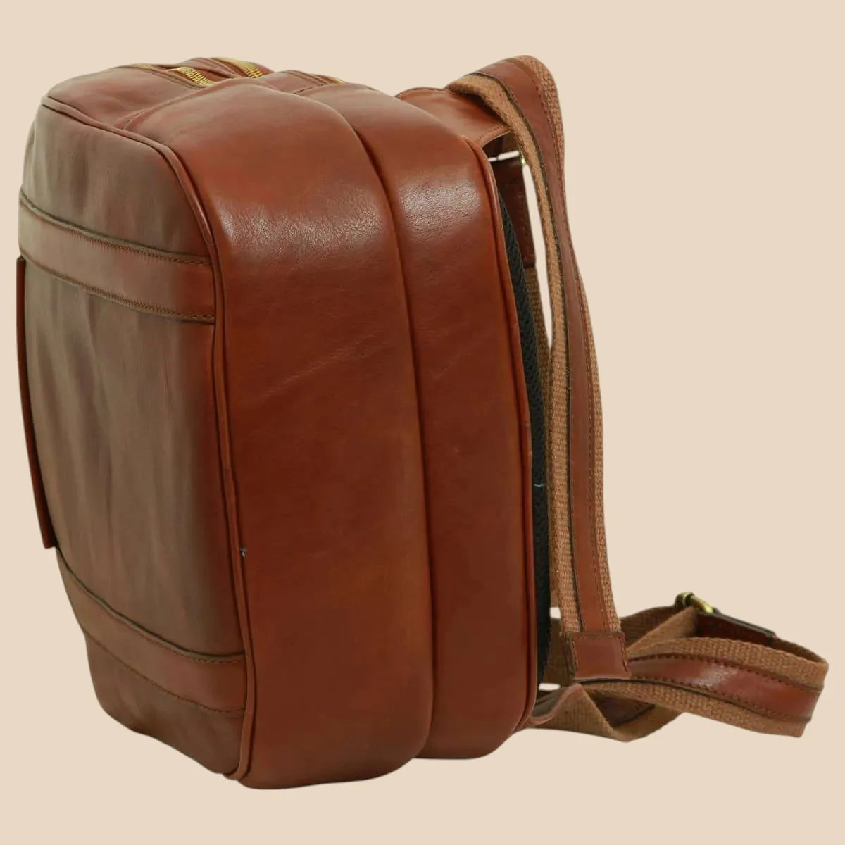 Soft Calfskin Leather Laptop Backpack - Image 16 | Bufalo d'Oro