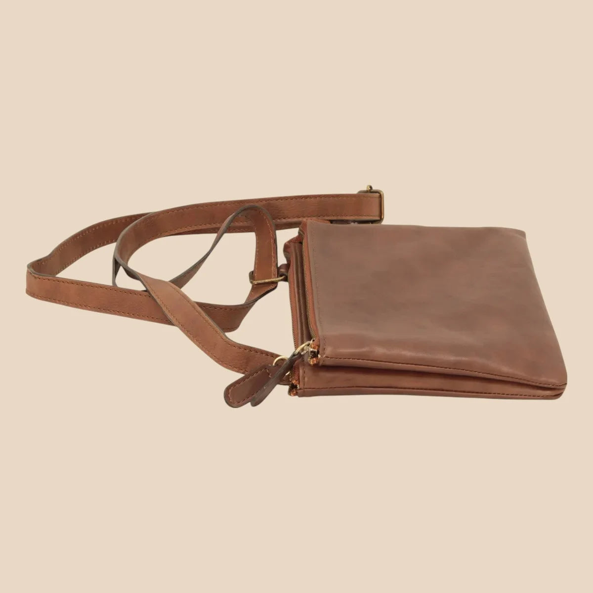 Full-Grain Calfskin Shoulder Bag - Image 10 | Bufalo d'Oro