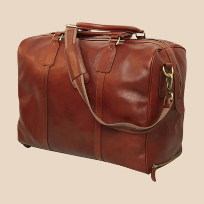 Oiled Calfskin Leather Duffel Bag - Image 29 | Bufalo d'Oro