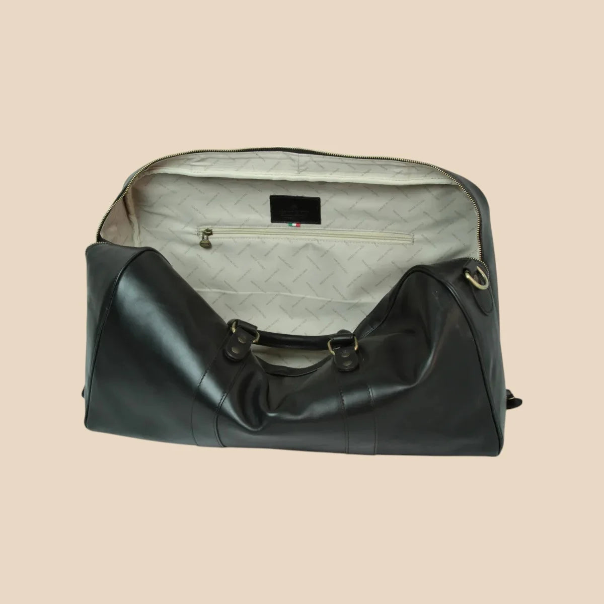 Large Full-Grain Leather Travel Bag - Image 24 | Bufalo d'Oro