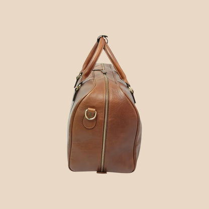 Large Full-Grain Leather Travel Bag - Image 10 | Bufalo d'Oro