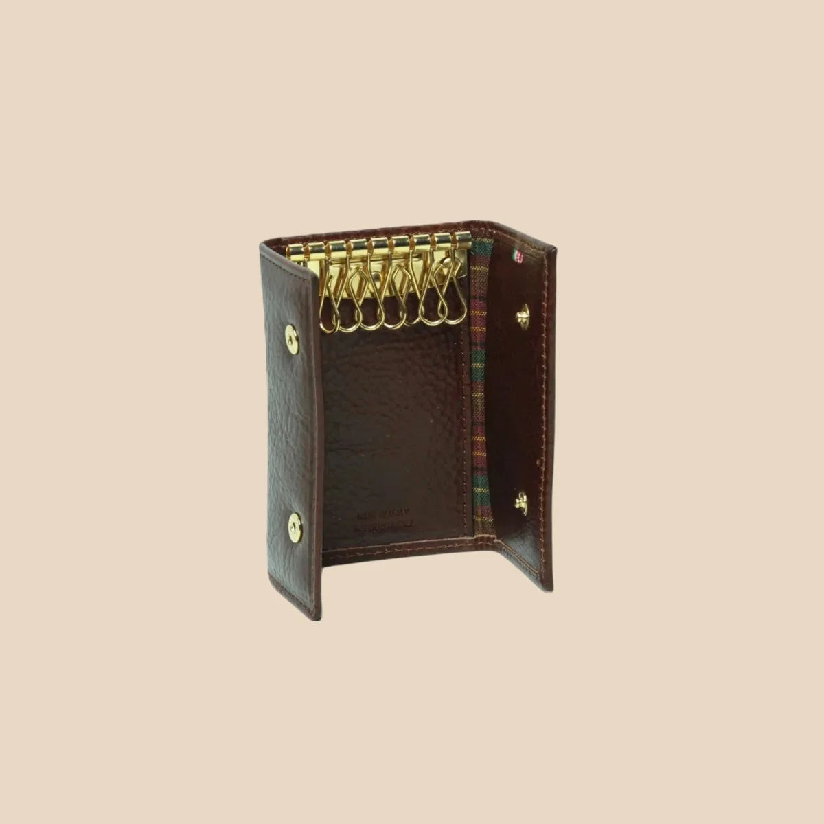 Full-Grain Leather Key Ring 8 Hooks - Image 3 | Bufalo d'Oro