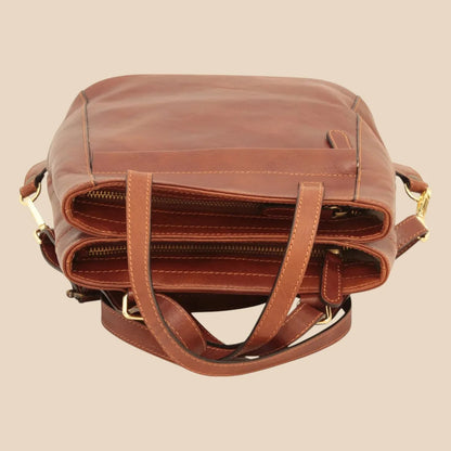 Leather Shoulder Backpack - Image 7 | Bufalo d'Oro