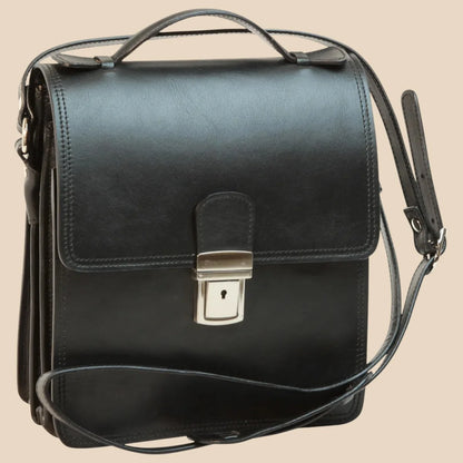 Leather Crossbody Satchel Bag - Image 23 | Bufalo d'Oro