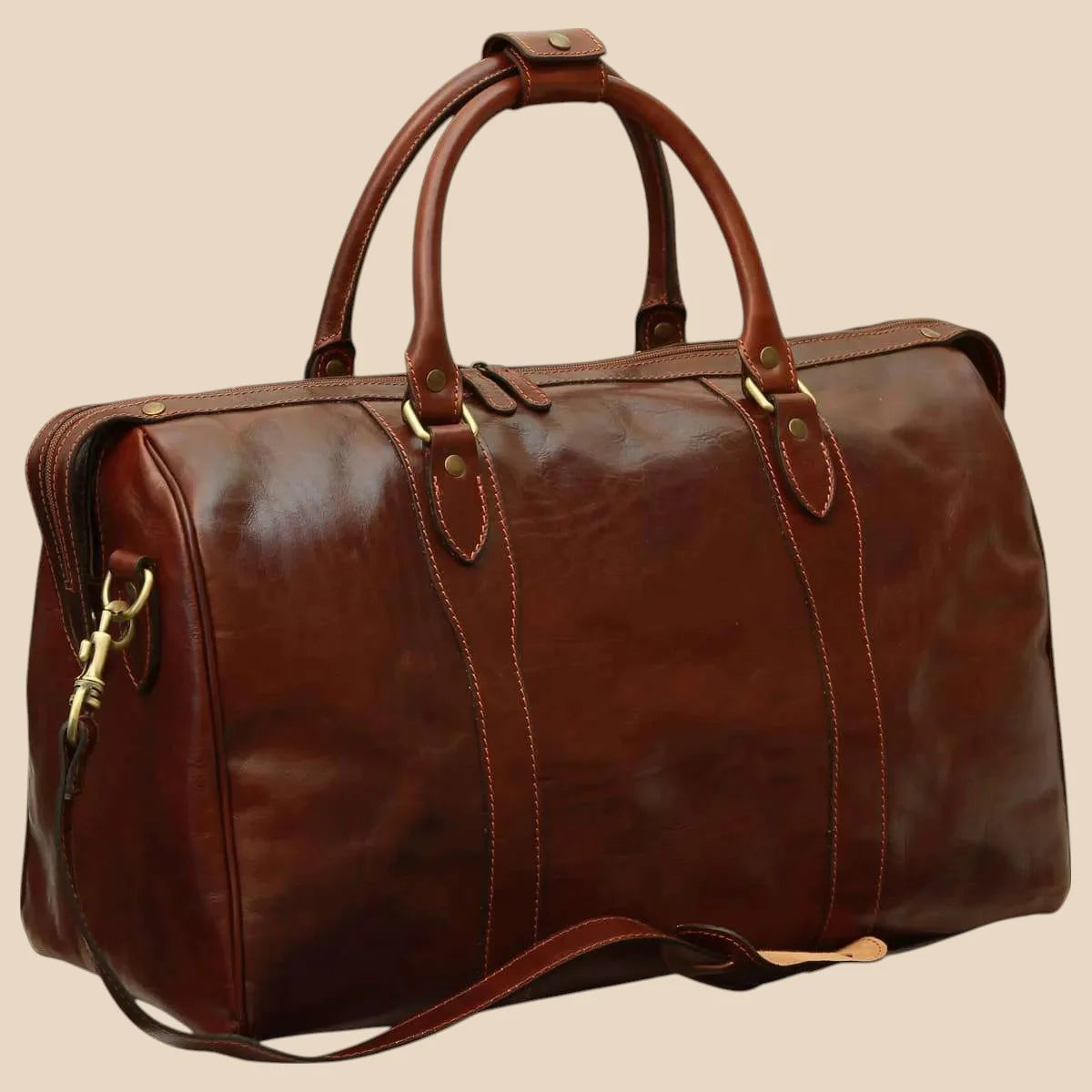Travel Bag With Shoulder Strap - Image 19 | Bufalo d'Oro