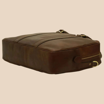 Soft Calfskin Leather Briefcase - Image 14 | Bufalo d'Oro
