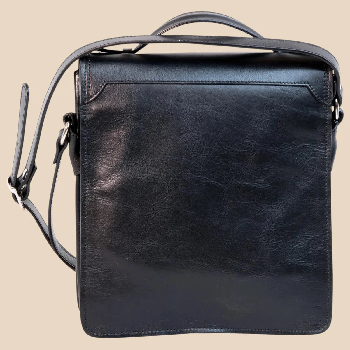 Leather Crossbody Satchel Bag - Image 21 | Bufalo d'Oro