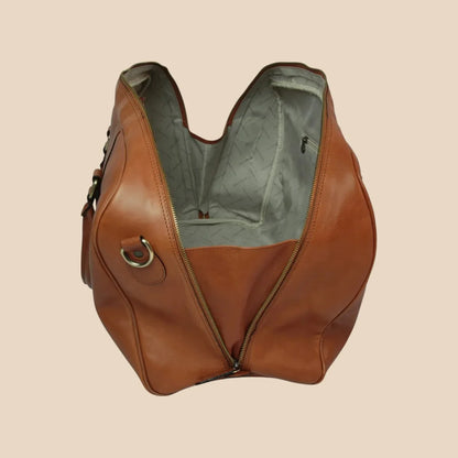 Large Full-Grain Leather Travel Bag - Image 11 | Bufalo d'Oro
