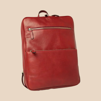 Leather Back Pack With Backside Troller Strap - Image 6 | Bufalo d'Oro