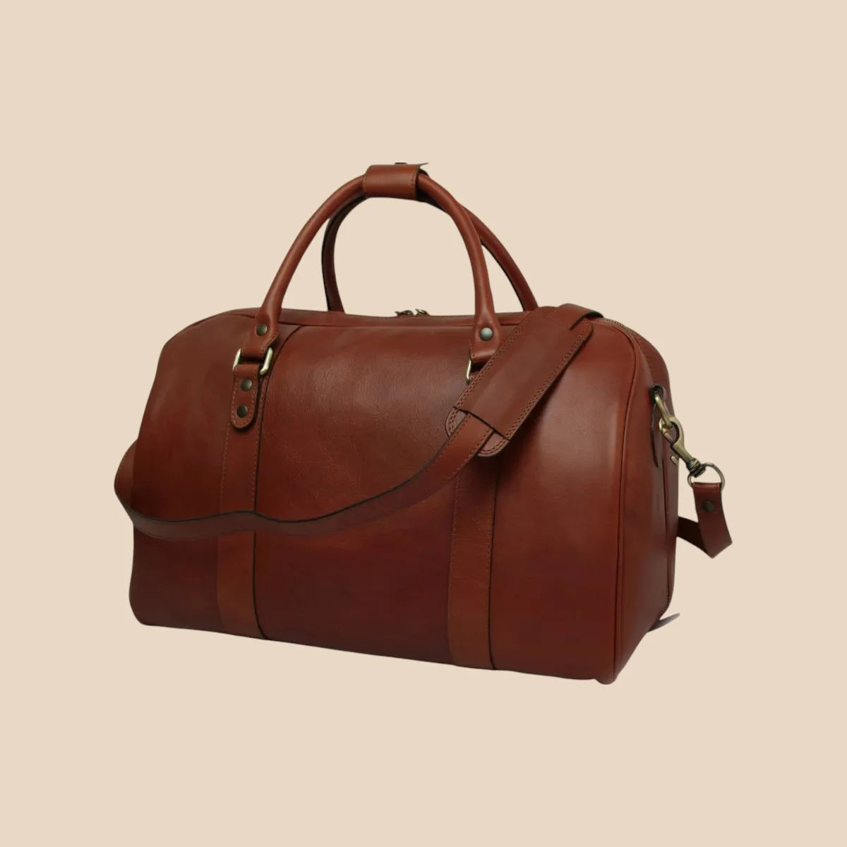 Full-Grain Leather Travel Bag - Image 13 | Bufalo d'Oro
