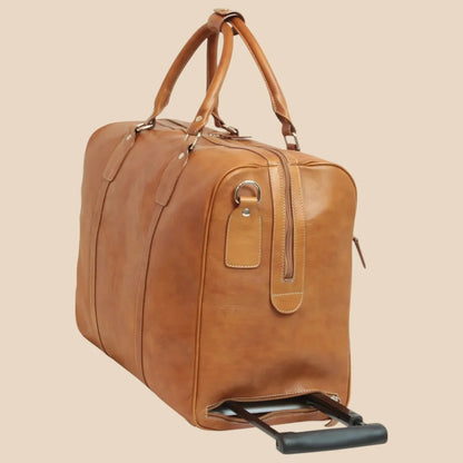 Oiled Calfskin Leather Duffel Bag - Image 17 | Bufalo d'Oro