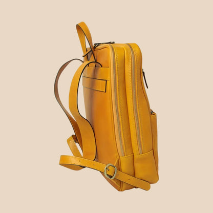 Leather Back Pack With Backside Troller Strap - Image 21 | Bufalo d'Oro