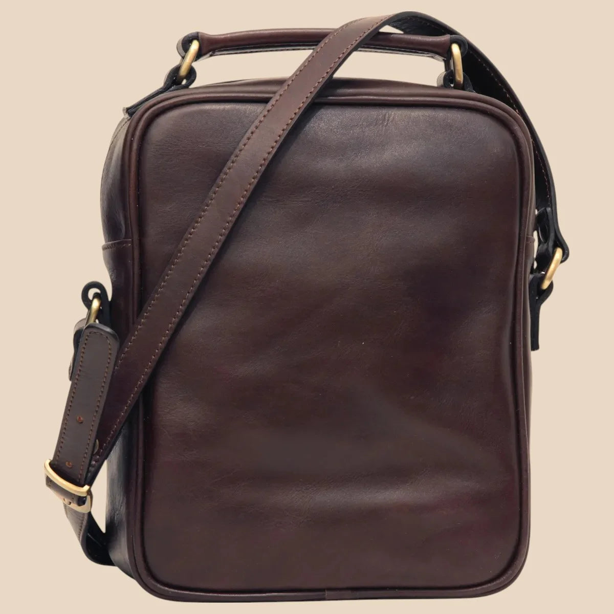 Leather Shoulder Bag With Front Pocket - Image 15 | Bufalo d'Oro