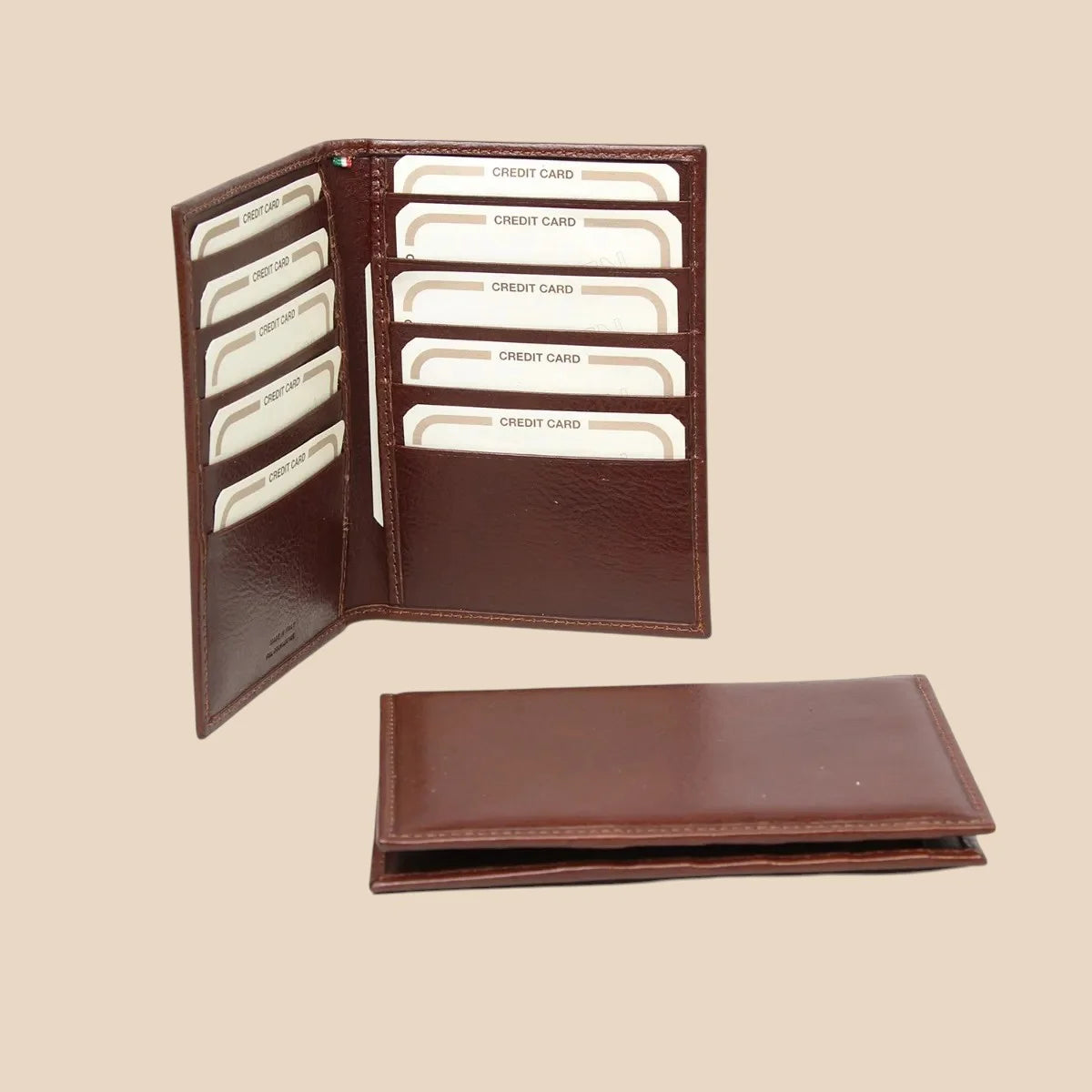 Leather Card Holder With Rfid Protection - Image 3 | Bufalo d'Oro