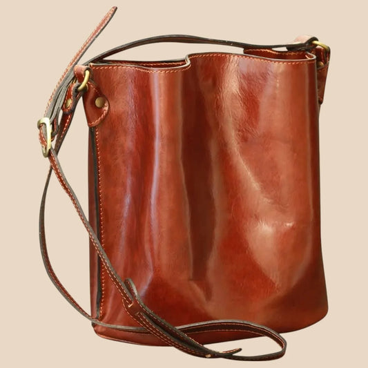 Cowhide Leather Shoulder Bag - Image 1 | Bufalo d'Oro