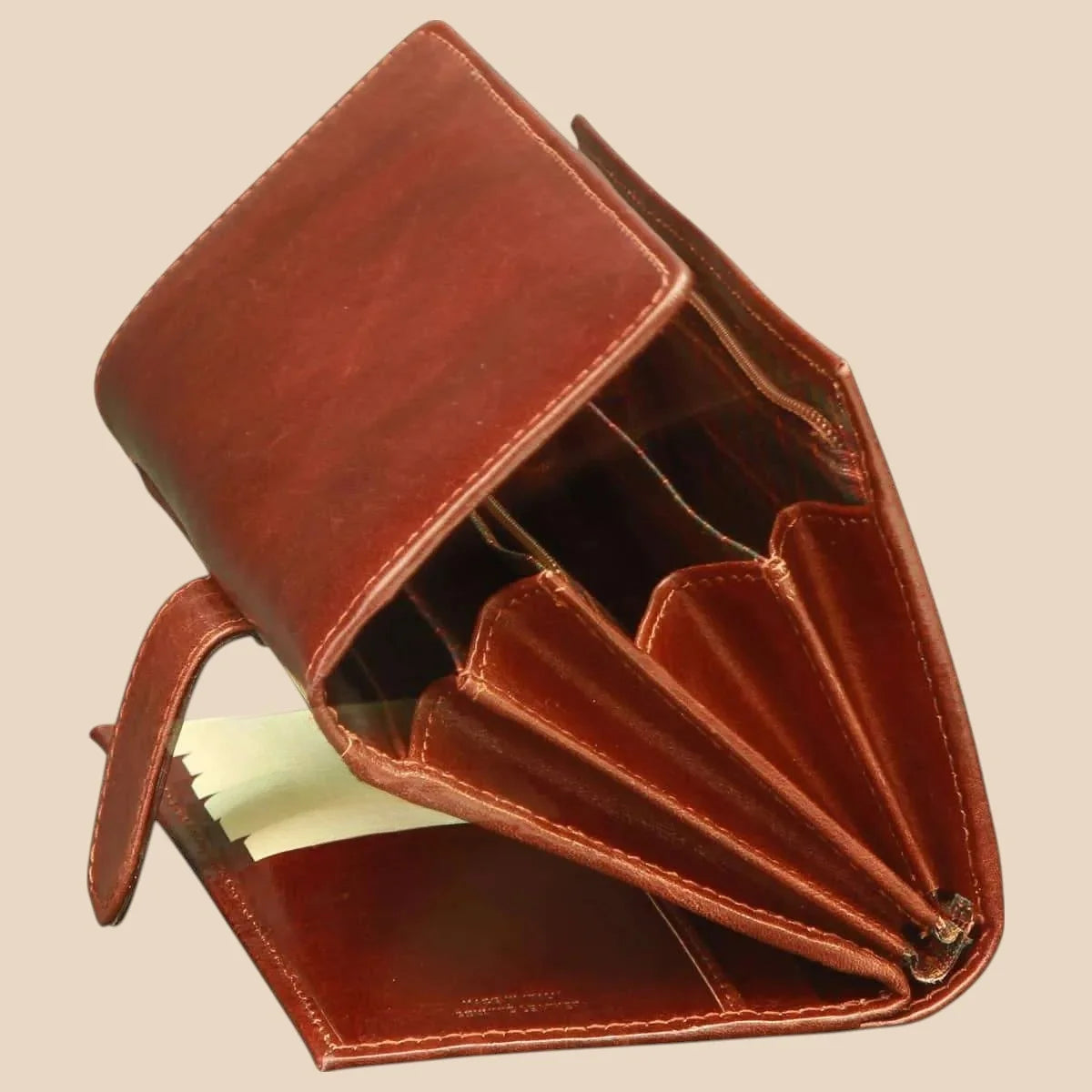 Women's Cowhide Leather Wallet - Image 3 | Bufalo d'Oro