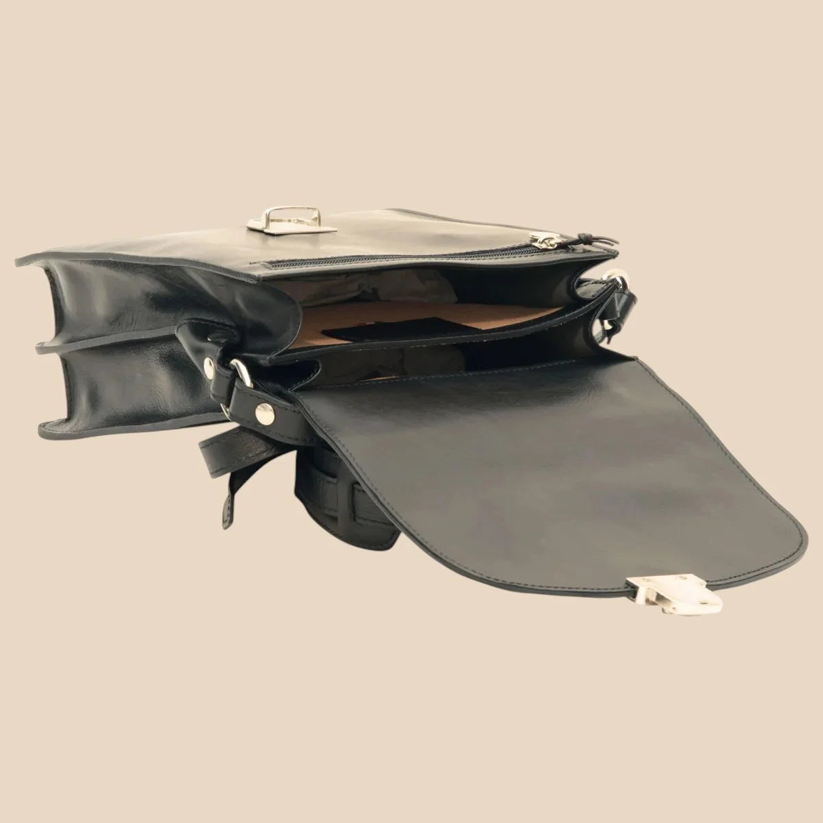 Classica II Leather Satchel - Image 16 | Bufalo d'Oro