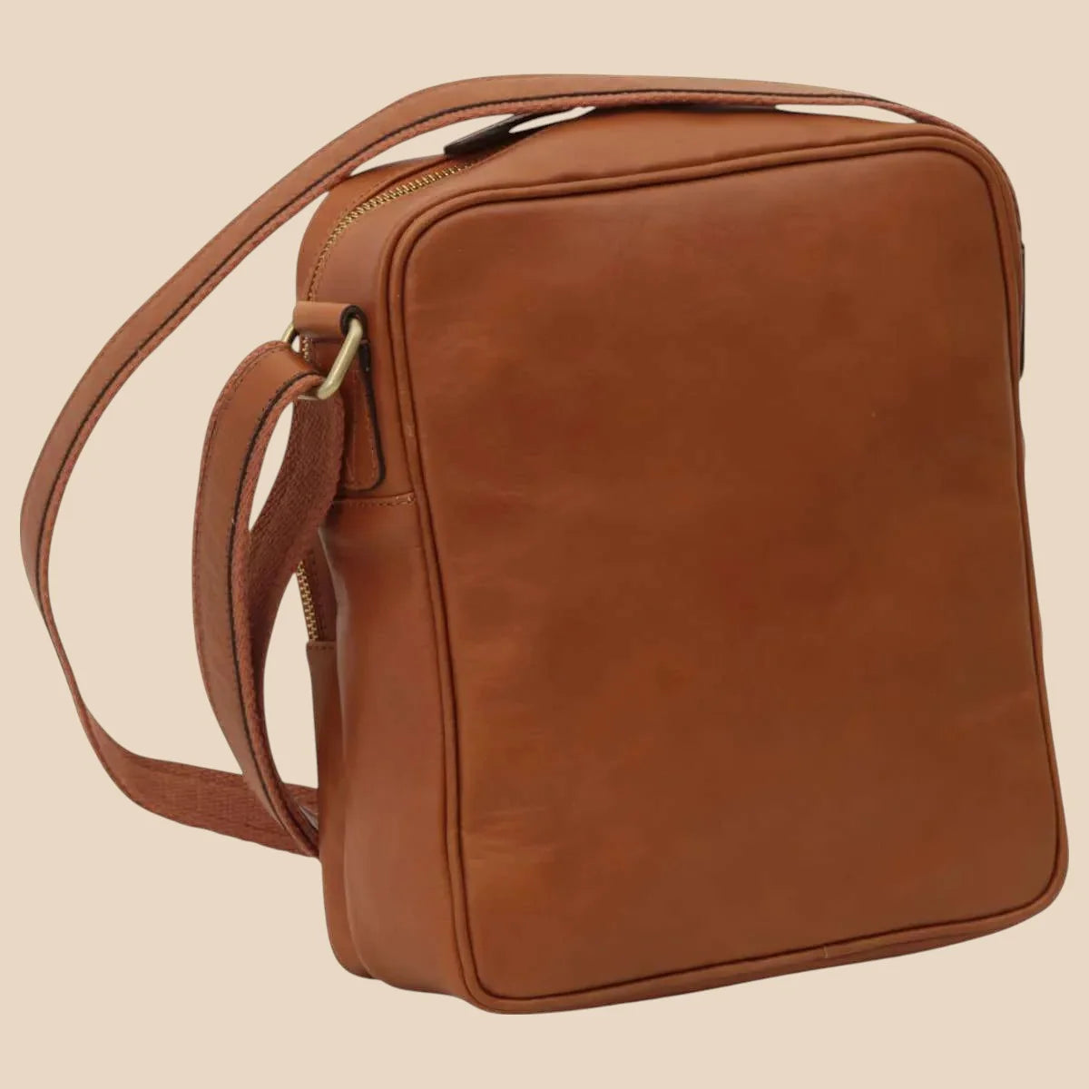 Small Leather Bag With Zip Closures - Image 7 | Bufalo d'Oro