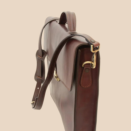 Business Leather Briefcase Colonial - Image 7 | Bufalo d'Oro