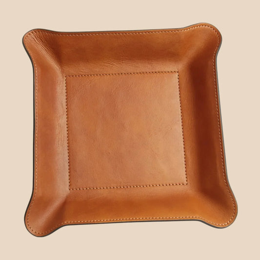 Leather Catchall Tray - Image 1 | Bufalo d'Oro