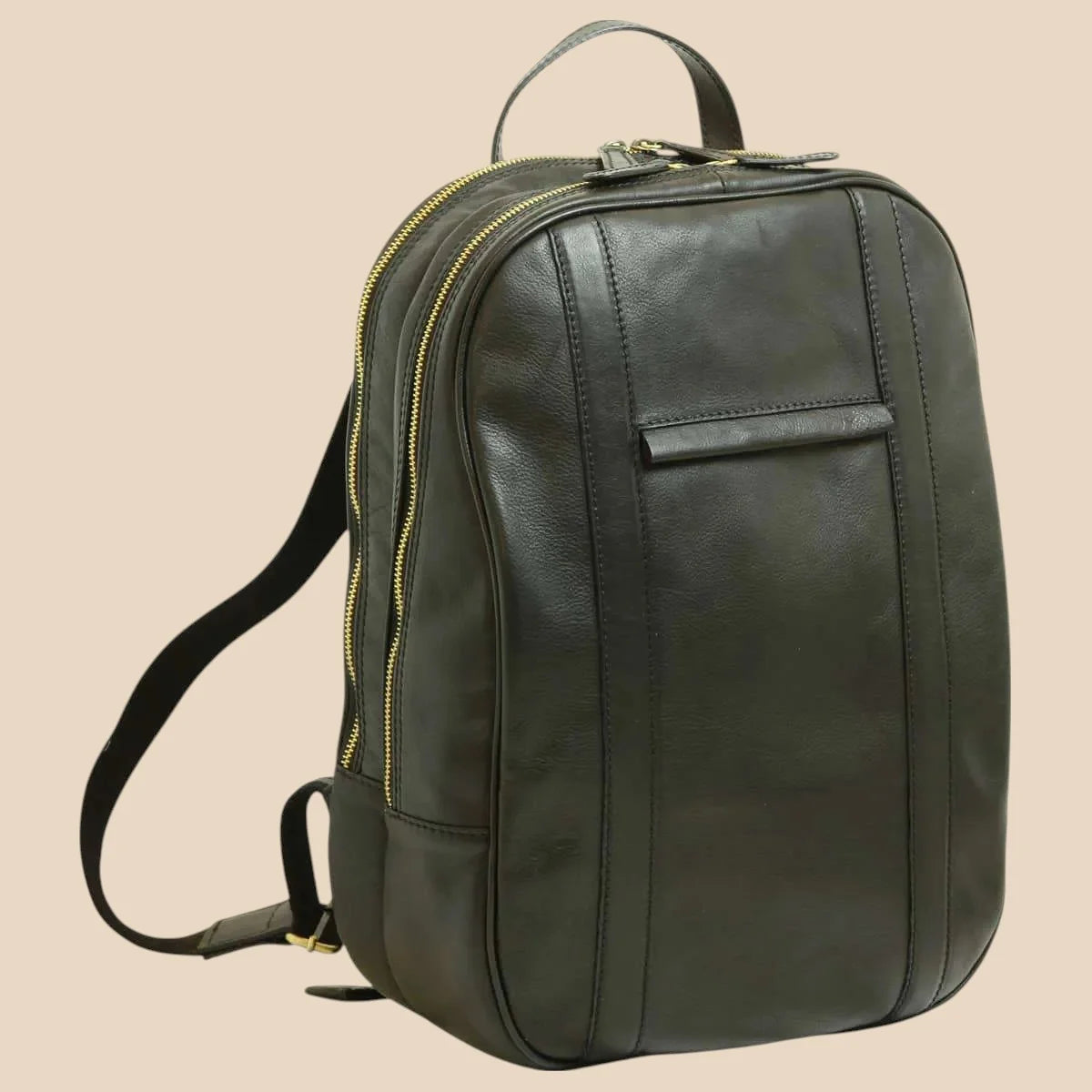 Soft Calfskin Leather Laptop Backpack - Image 20 | Bufalo d'Oro
