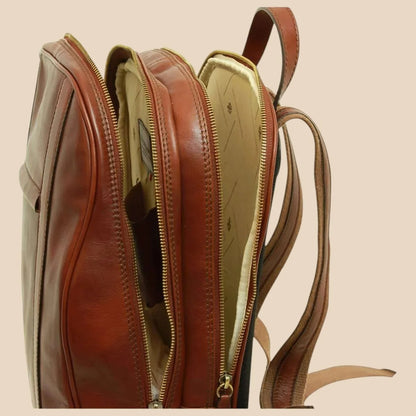 Soft Calfskin Leather Laptop Backpack - Image 18 | Bufalo d'Oro