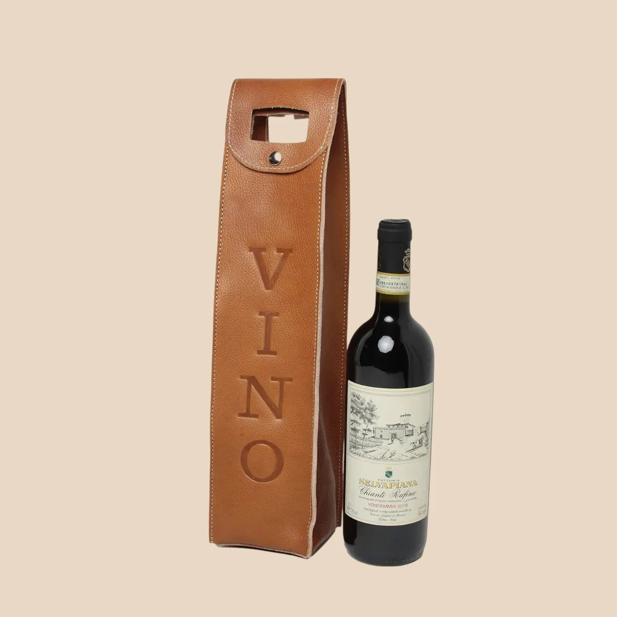 Leather Wine Holder - Image 1 | Bufalo d'Oro