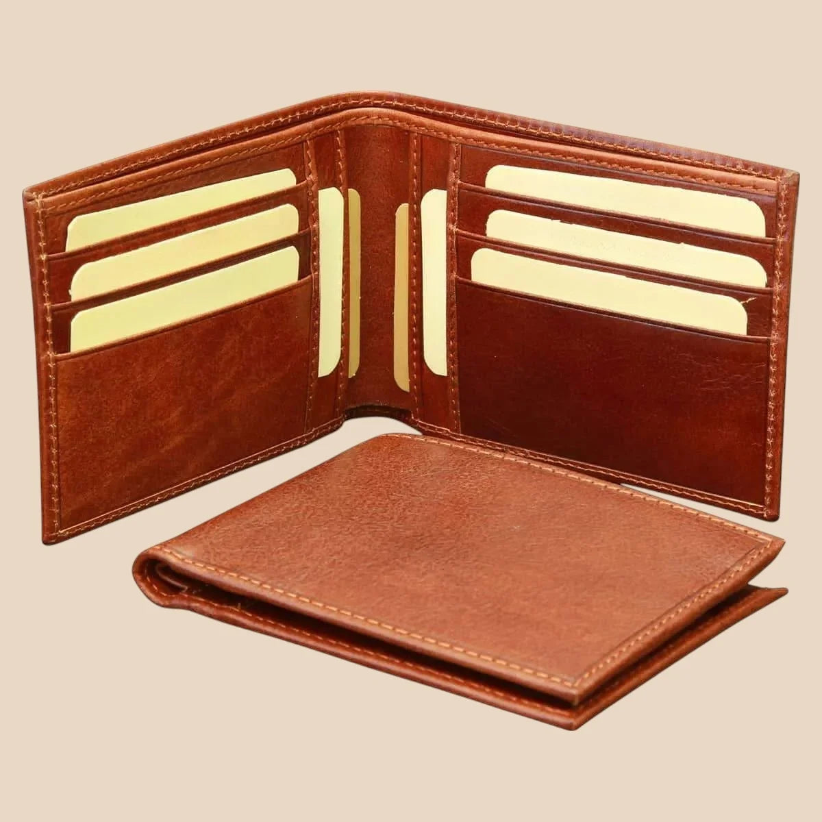 Leather Bifold Wallet with RFID - Image 3 | Bufalo d'Oro