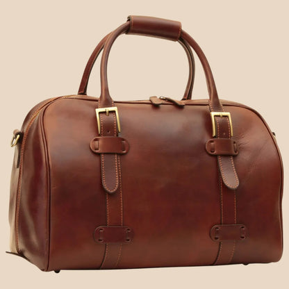 Cowhide Leather Duffel Bag - Image 16 | Bufalo d'Oro