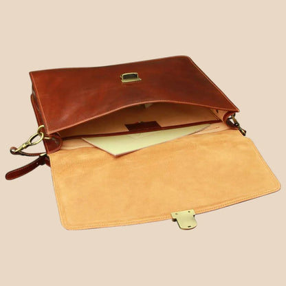 Business Leather Briefcase Colonial - Image 10 | Bufalo d'Oro