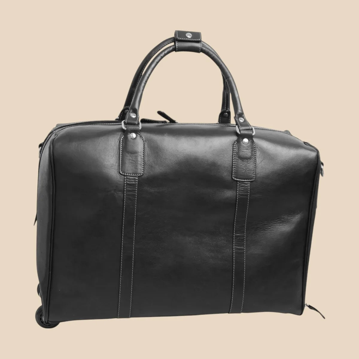 Oiled Calfskin Leather Duffel Bag - Image 11 | Bufalo d'Oro
