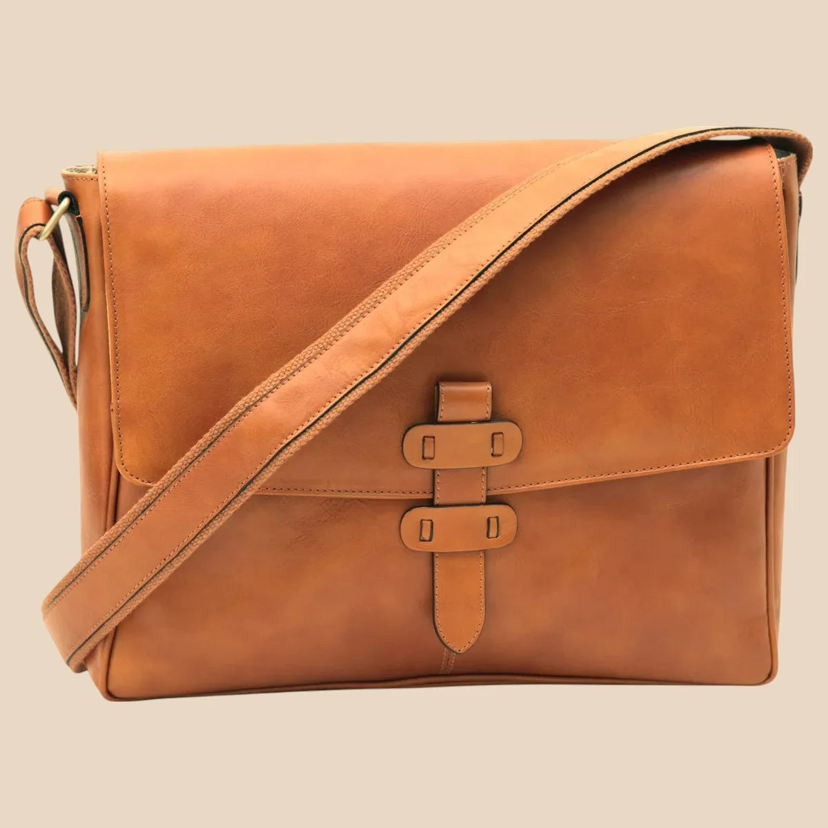 Cowhide Leather Messenger - Image 6 | Bufalo d'Oro