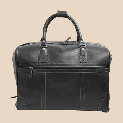 Oiled Calfskin Leather Duffel Bag - Image 10 | Bufalo d'Oro