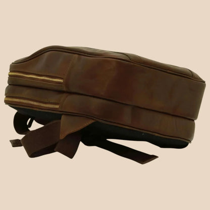 Soft Calfskin Leather Laptop Backpack - Image 11 | Bufalo d'Oro