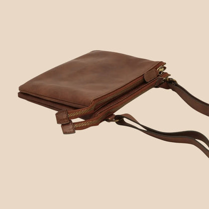 Full-Grain Calfskin Shoulder Bag - Image 12 | Bufalo d'Oro