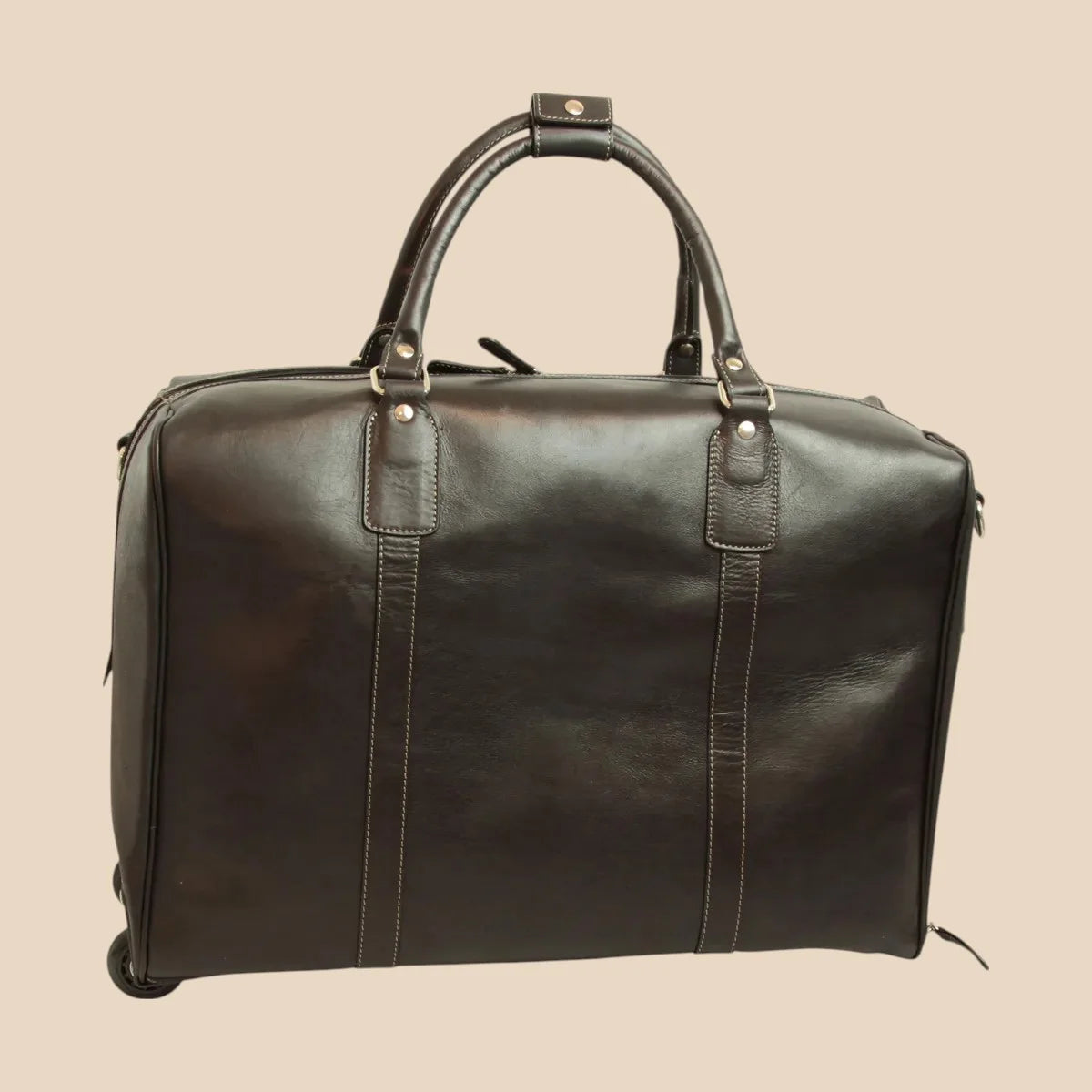 Oiled Calfskin Leather Duffel Bag - Image 21 | Bufalo d'Oro