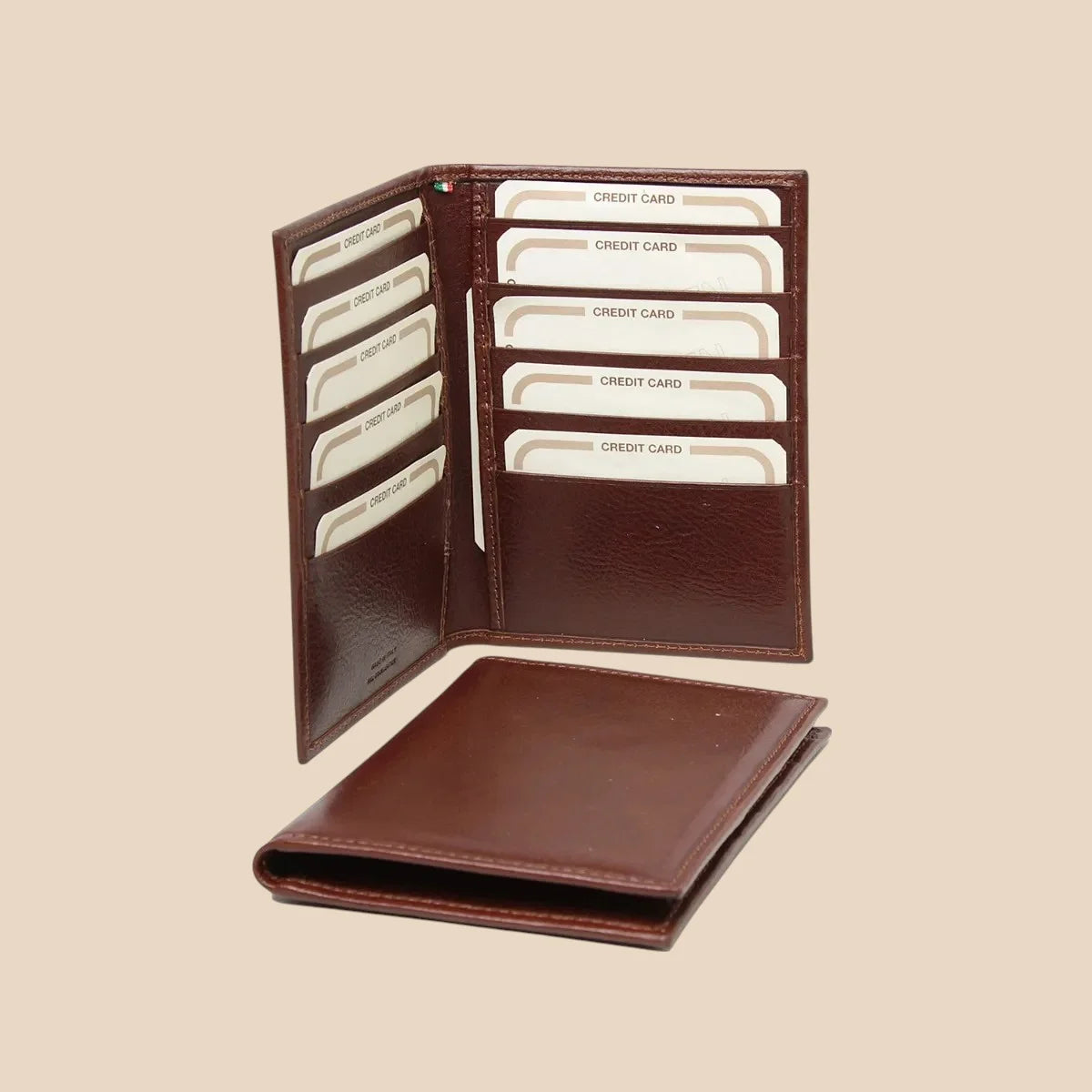 Leather Card Holder With Rfid Protection - Image 1 | Bufalo d'Oro