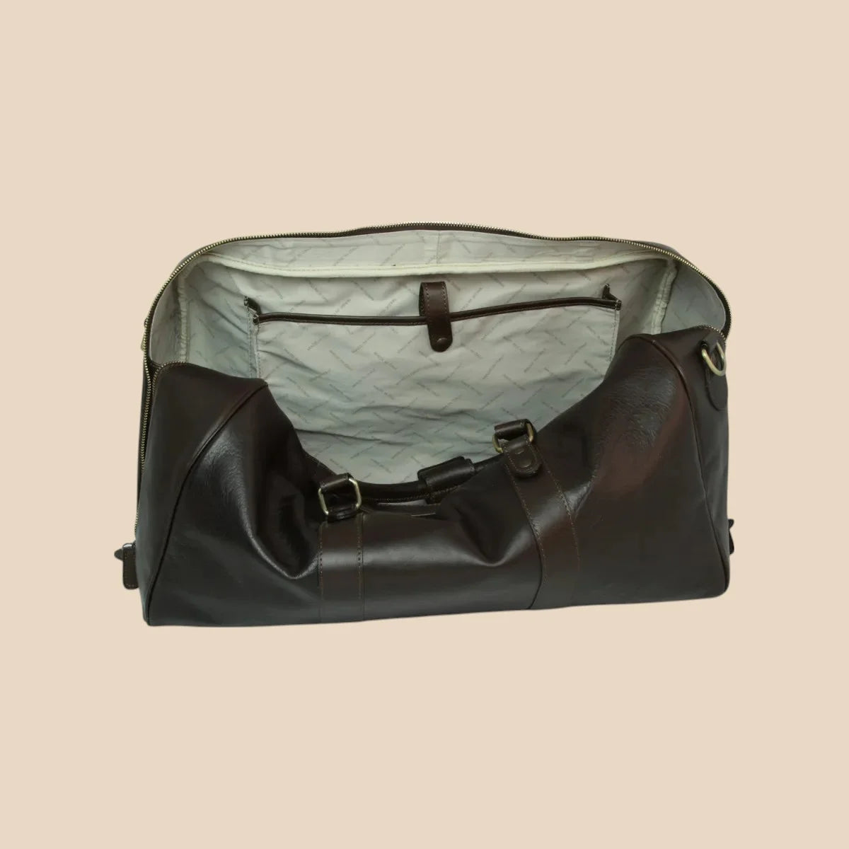 Large Full-Grain Leather Travel Bag - Image 23 | Bufalo d'Oro