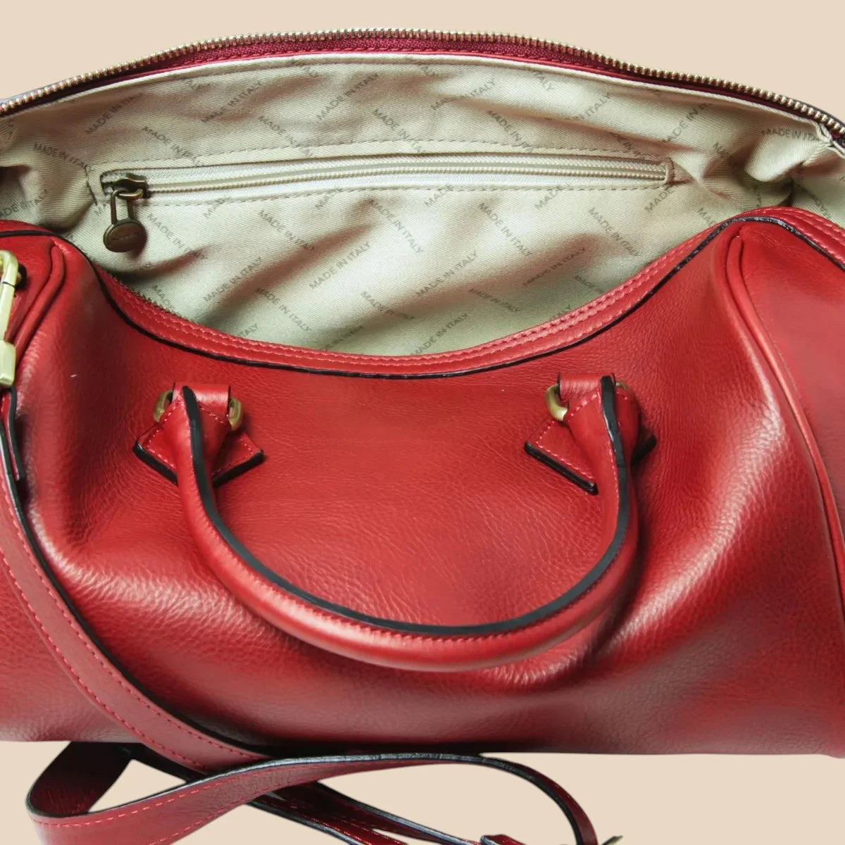 Double Handled Shoulder Bag - Image 5 | Bufalo d'Oro