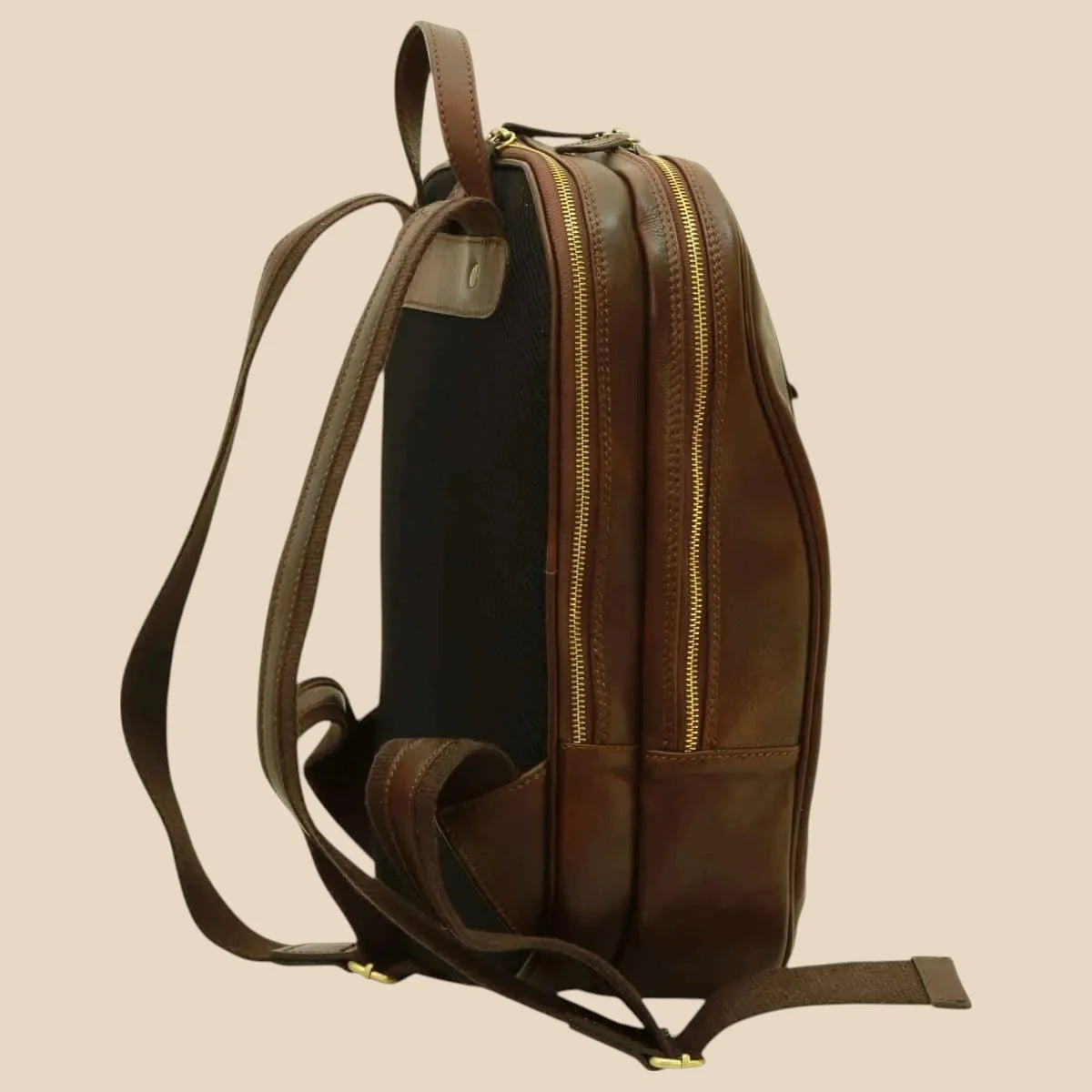 Soft Calfskin Leather Laptop Backpack - Image 10 | Bufalo d'Oro